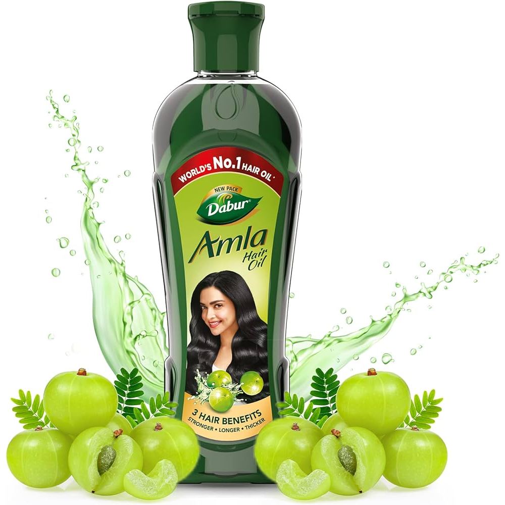(ซื้อในไลฟ์ 33 บาท ) Dabur Amla Hair Oil น้ำมันหมักผม ช่วยผมยาว ดก ดำ ลดการเกิดผมหงอก