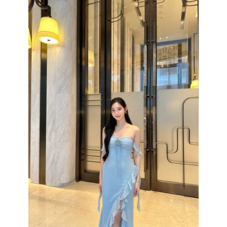𝑰𝒓𝒊𝒔 𝑴𝒂𝒙𝒊 𝒅𝒓𝒆𝒔𝒔 🌺เดรสออกงาน เดรสไปงานแต่ง ชุดเพื่อนเจ้าสาว