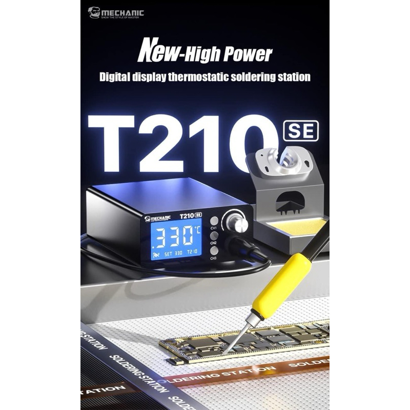 ช่าง T210 SE สถานีบัดกรี LED ปรับดิจิตอลอัตโนมัติ Sleep ความร้อนอย่างรวดเร็ว 210 Micro เครื่องมือเชื