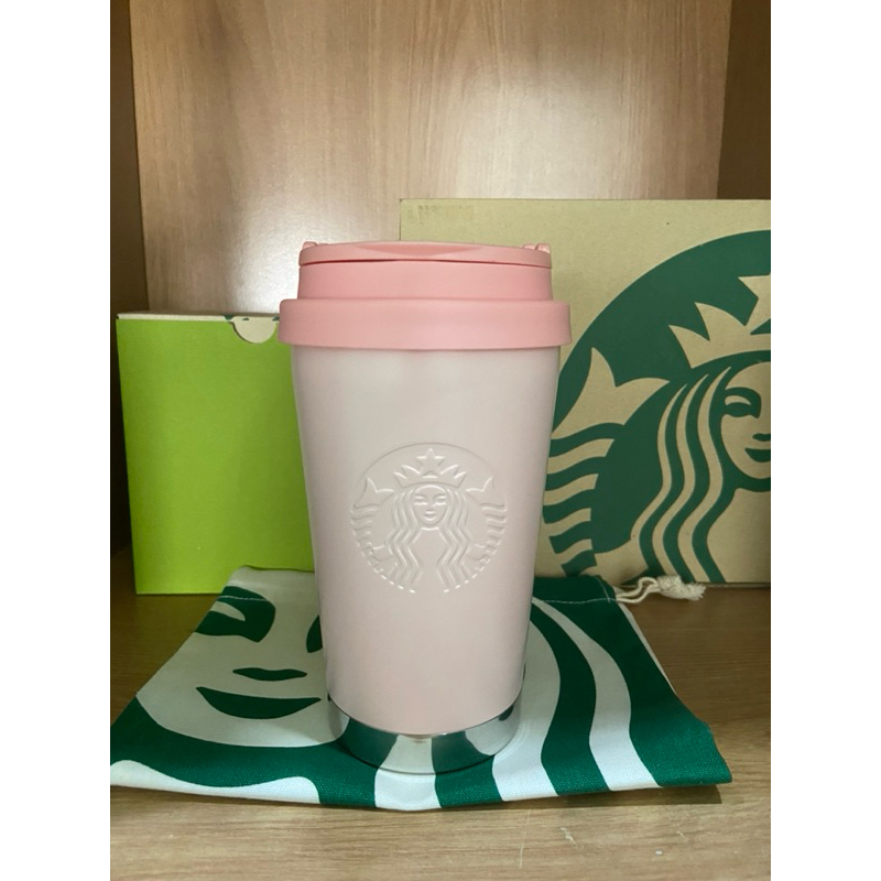 Starbucks แก้ว Elma Stainless สี Rose Pink 12oz. ของแท้