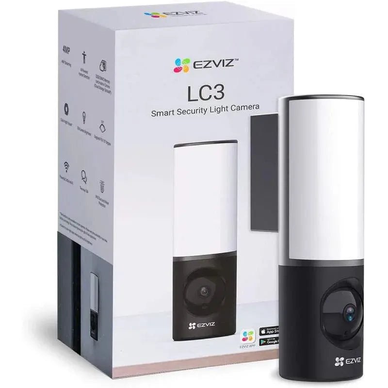 EZVIZ กล้องไฟอัจฉริยะ LC3 กล้องวงจรปิดพร้อมไฟติดผนังอัจฉริยะ ความละเอียด 4mp ระบบตรวจจับบุคคลด้วย AI