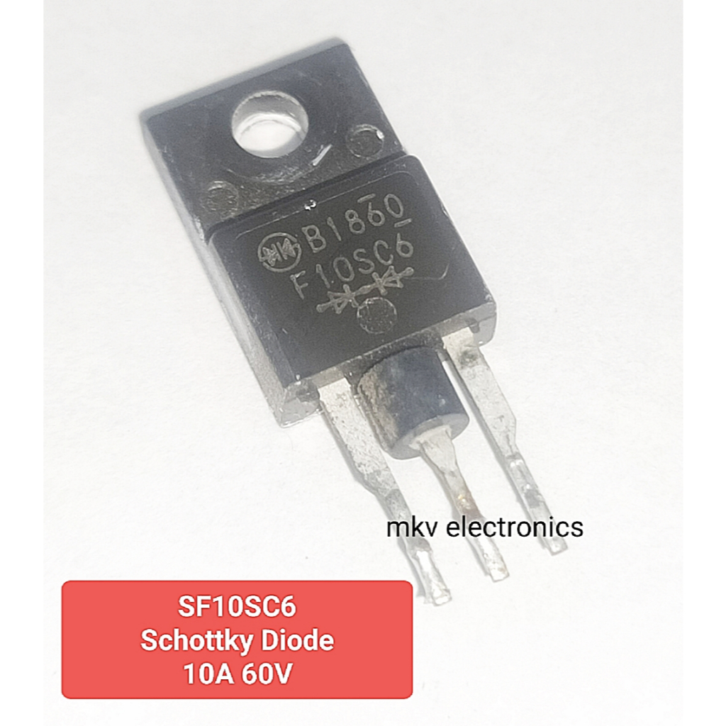 (มือสอง ) SF10SC6 , F10SC6 ไดโอด Schottky Diode 10A 60V TO-220FP (รหัสสินค้า M03452)