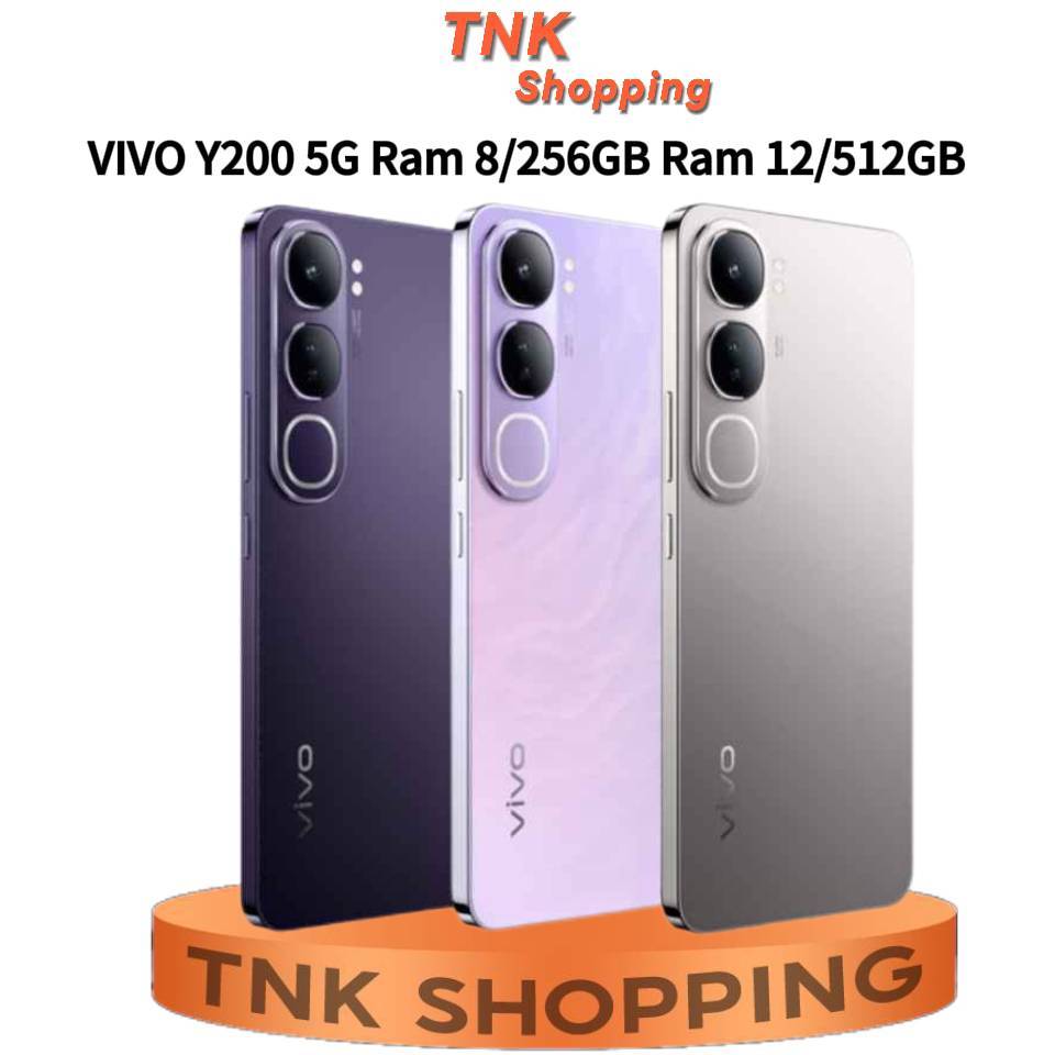 VIVO Y200 5G Ram 8/256GB 12/512GB ชาร์จไว 80W FlashCharge หน้าจอ AMOLED 6.67นิ้ว ประกันศูนย์ 1ปี