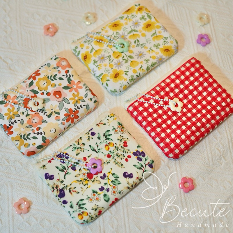 𝑴𝒊𝒏𝒊 𝒑𝒐𝒖𝒄𝒉 กระเป๋าสตางค์ ใส่ เหรียญ ใส่บัตร พร้อมส่ง มีให้เลือกหลายลาย