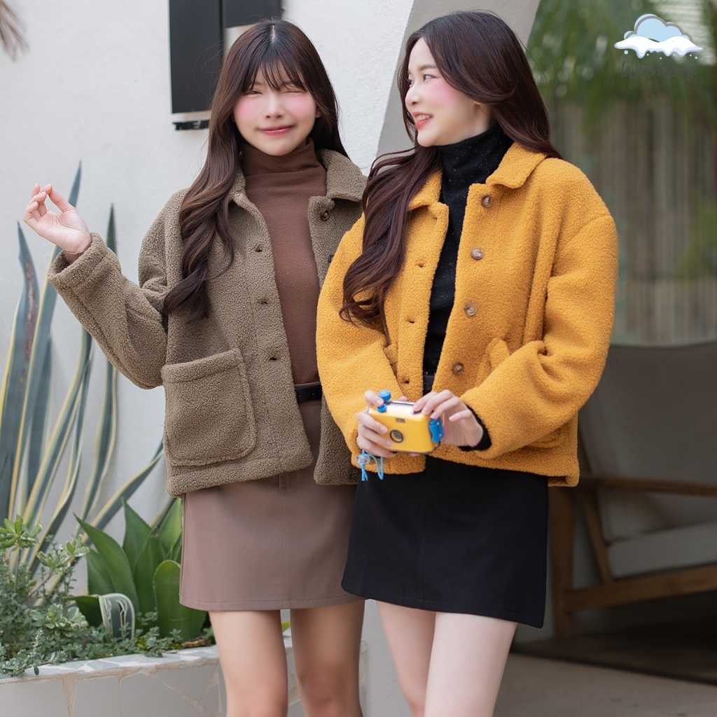 [ Daifuku Short Coat ] 4 สี โค้ทสั้น โค้ท คอปก เสื้อกันหนาว เรียบหรู ผ้านุ่ม ดัเทลฟรุ้งฟริ้งน่ารักมากๆค่ะ