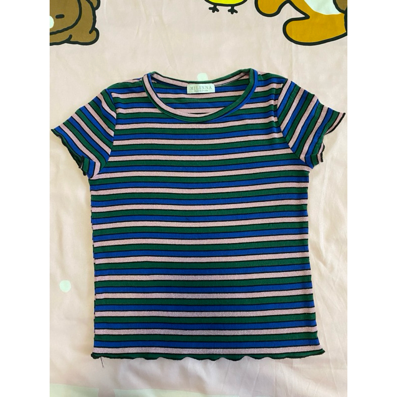 เสื้อเด็กผู้หญิง ผ้านิ้ม MILINNA  อก 30-36 นิ้ว