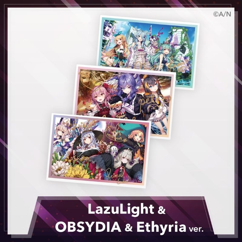 [Nijisanji EN] Key Visual Card LazuLight OBSYDIAE thyria