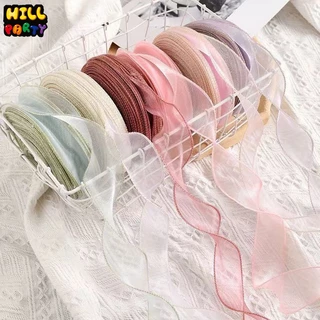 ม้วนริบบิ้นผ้าซาติน 40 มม 10 หลา โบว์ริบบิ้น กว้าง ริบบิ้นห่อเค้ก ริบบิ้นห่อข DIY