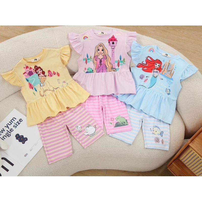 J18 ชุดแขนสั้นเด็ก แขนสั้น ขาสั้น ผ้านิ่มเด้ง