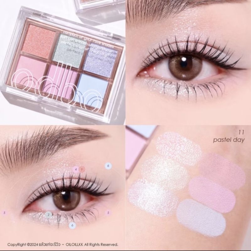 ODBO SIGNATURE EYESHADOW PALETTE โอดีบีโอ ซิกเนเจอร์ อายแชโดว์ พาเลท OD276 ทาตา ของแท้100%