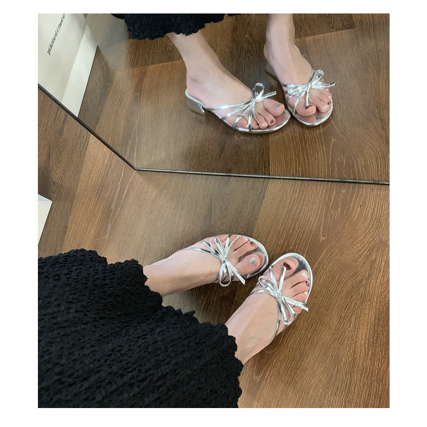 รองเท้าโบว์ Jilly หนังนิ่ม สีสวย ร้านไทย แฟชั่นวินเทจ - รูปที่ 5