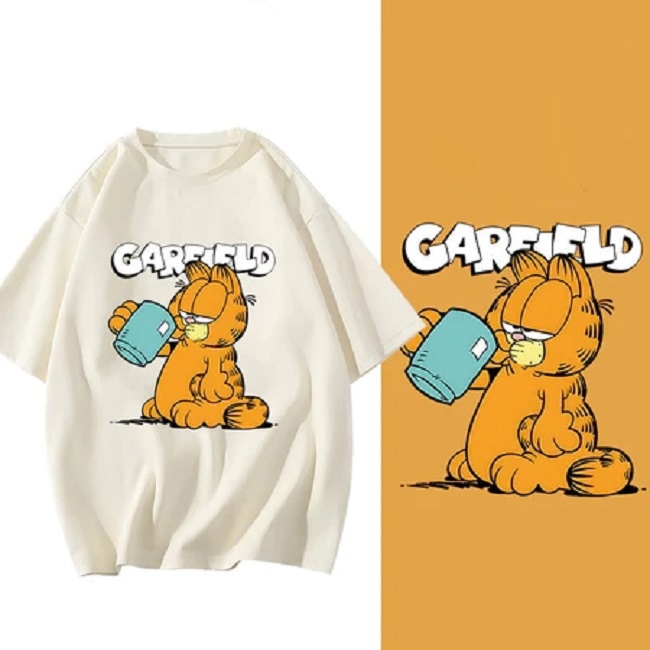Top.street เสื้อยืดโอเวอร์ไซส์ cotton100 เสื้อยืดแขนสั้นลายการ์ตูนน่ารัก สไตล์เกาหลี ใส่สบาย fit unisex