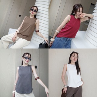 Akkara Studio - MOODENG 02 เสื้อยืดแขนกุด ทรงสวย ผ้าดีใส่สบา…