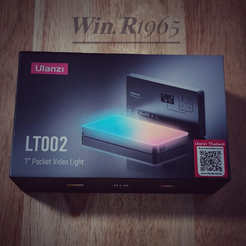 Ulanzi LT002 RGB LED Video Light ไฟสตูดิโอ LED ไฟเซลฟี่ ไฟถ่ายติ๊กต๊อก ไฟไลฟ์สด ไฟติดหัวกล้อง