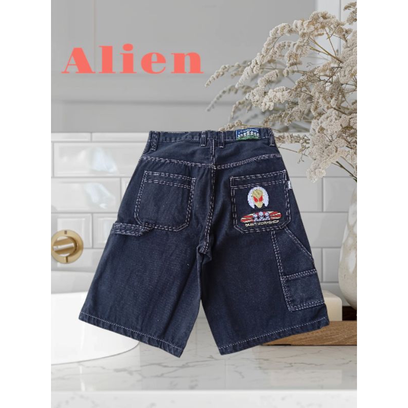 alien Jnco 🔥กางเกงสามสวนกางเกงสเก็ตกางเกงฮิปฮอป7