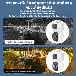 ICSEE กล้องวงจรปิดไร้สาย Full HD 8MP 5ล้านพิกเซล ซ่อนเสาอากาศWi-Fi IP Camera กล้องวงจรปิดหมุนได้
