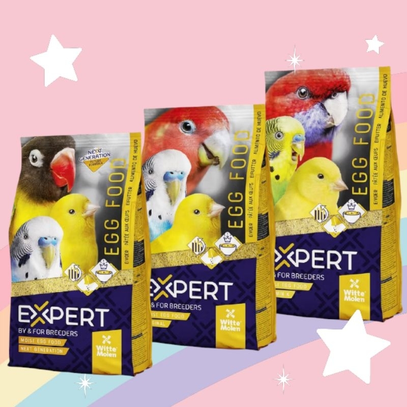 Expert Egg food 1kg. อาหารไข่ผงเอ็กซ์เพิร์ท อาหารสำหรับนกเเก้ว นกสวยงามทุกสายพันธุ์