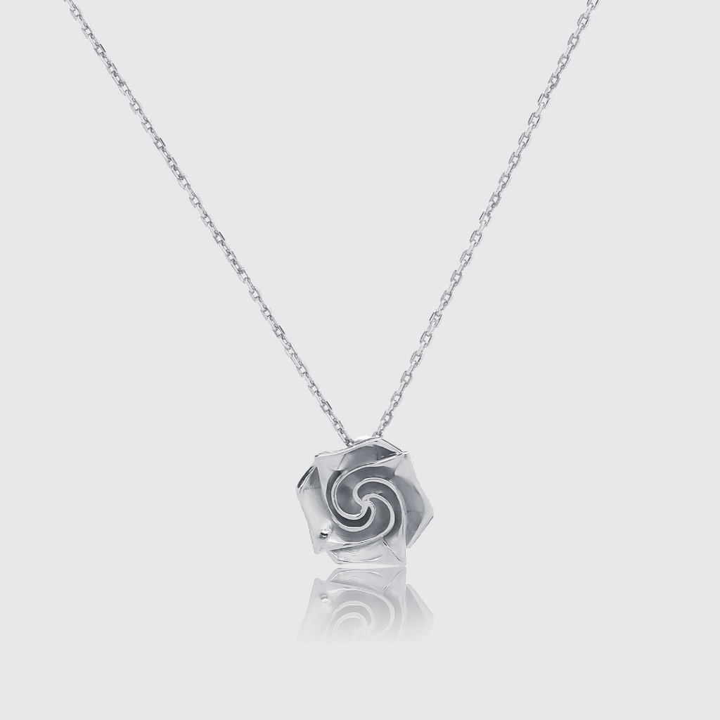 ORIGAMI LUCKY NECKLACE สร้อยคอพร้อมจี้ลายกระดาษพับ สัญลักษณ์แห่งความโชคดี และ ความสุข 13 ลาย