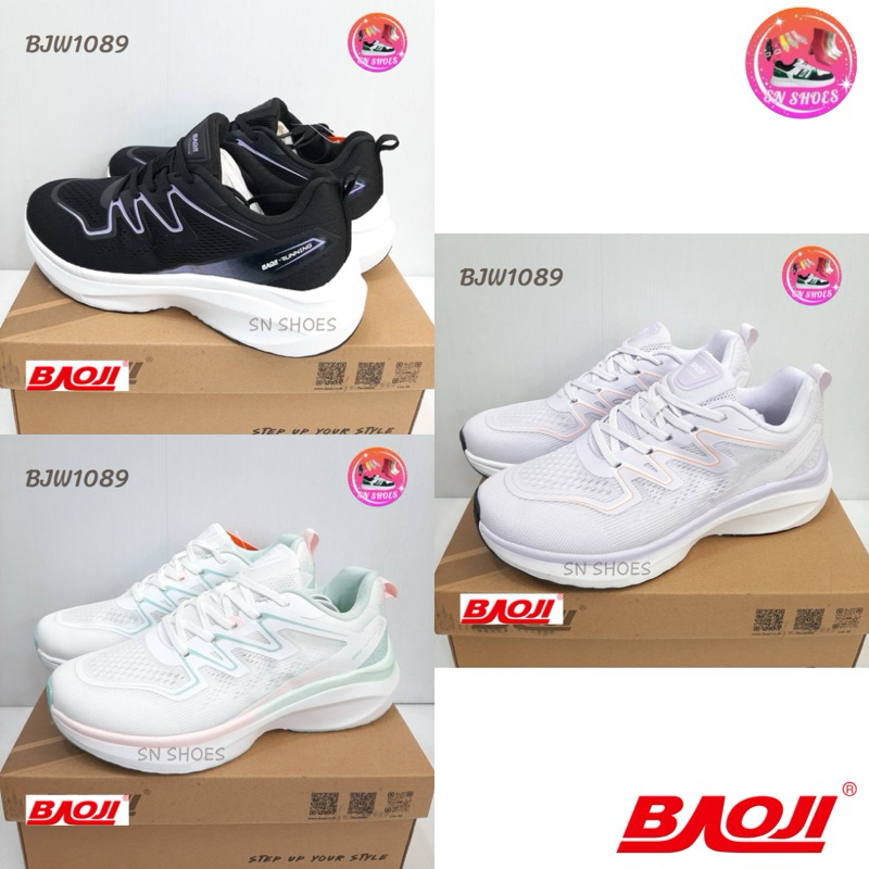 รองเท้าผ้าใบ BAOJI เเท้100% BJW 1089 รองเท้าผ้าใบผู้หญิง ไซร้ 37-41