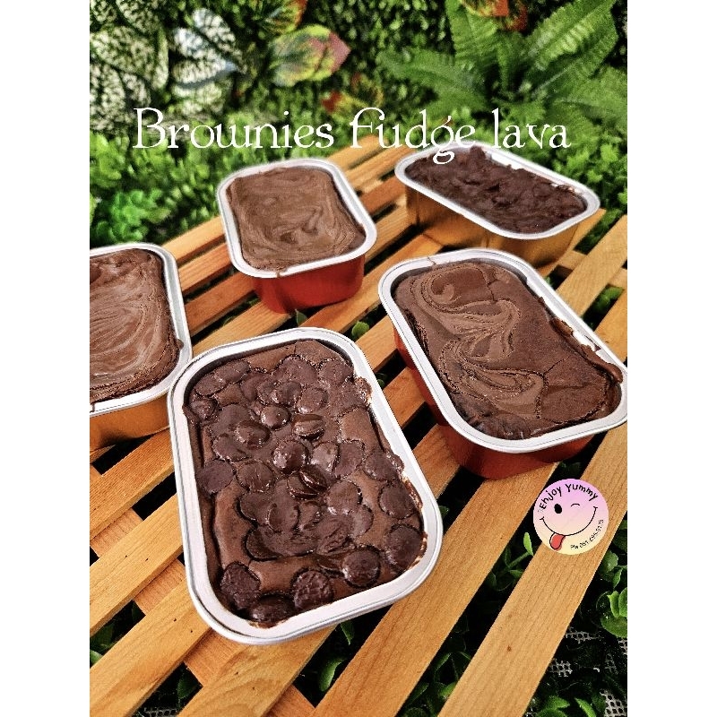 #บราวนี่ฟัดจ์ลาวา Fudge lava brownies