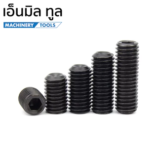 สกรูตัวหนอน(สีดำ) ขนาด M3-M10 จำหน่ายแบบแพ็ค แพ็คละ 5-10 ตัว