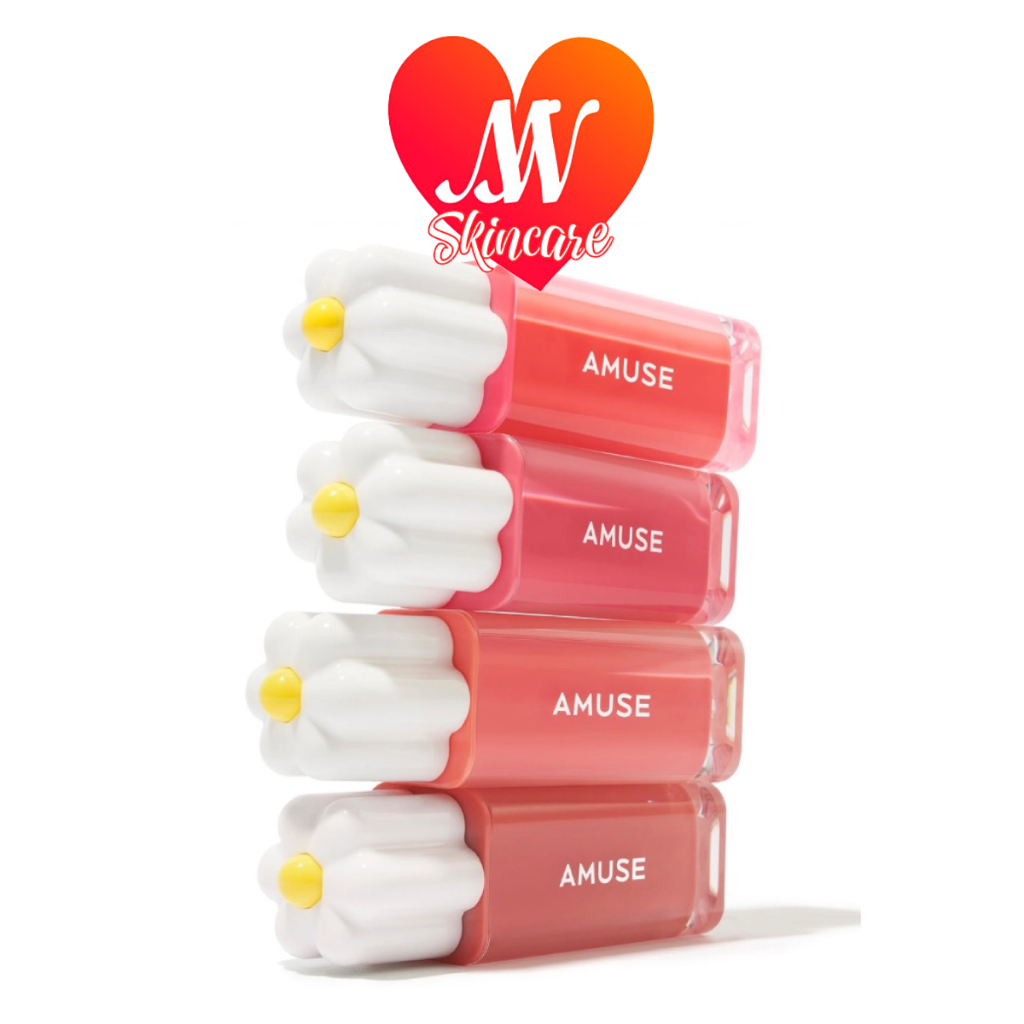 ถูก แท้ ส่งไวทันใจ AMUSE DEW TINT 4g ลิปทิ้นต์ เนื้อฉ่ำวาว ลิปดอกเดซี่ อะมิวส์ ดิว ทิ้นท์