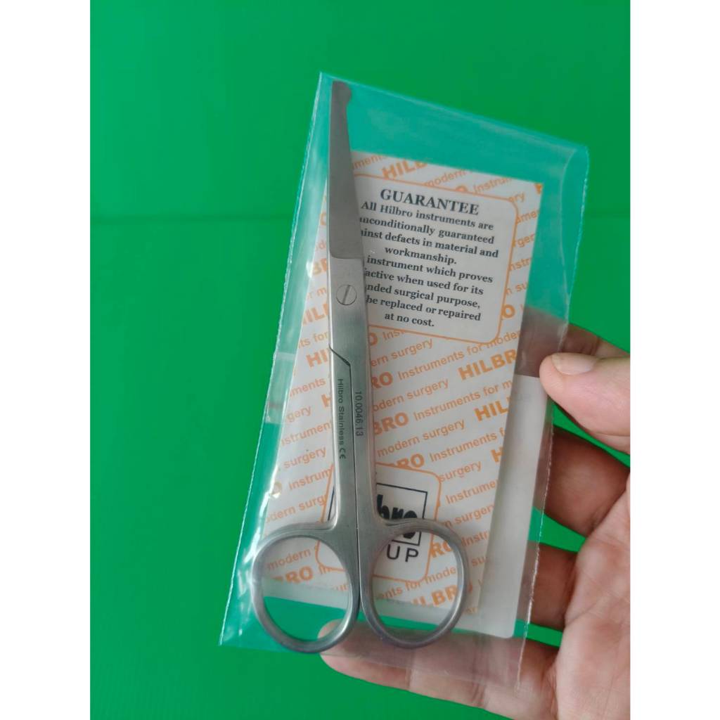 HILBRO 10.0046.13 INCISION SCISSOR W/PROBE STR 13cm กรรไกรสแตนเลส กรรไกรผ่าตัด