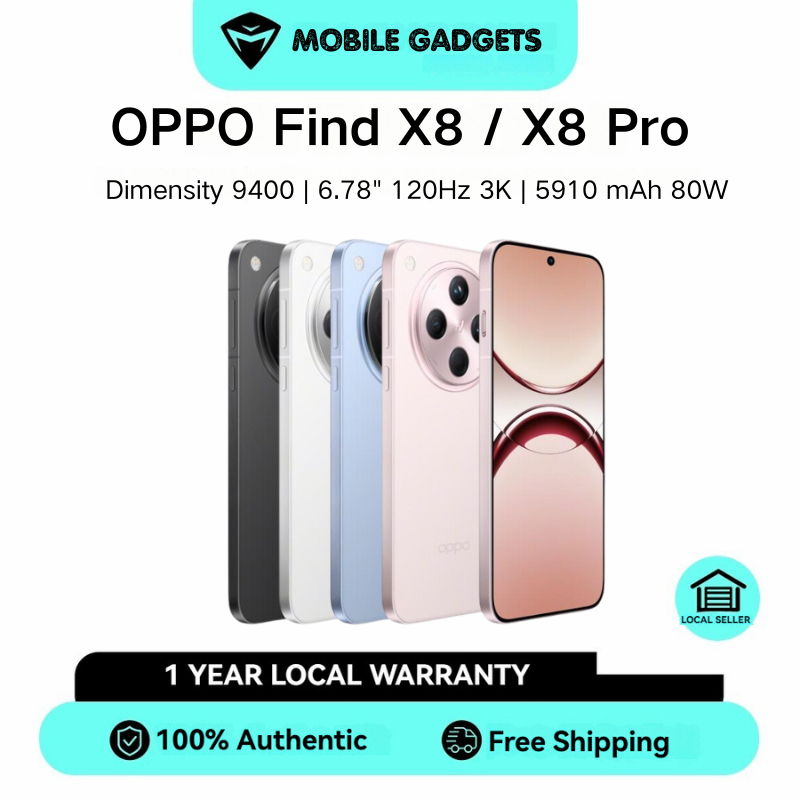 OPPO Find X8 Pro / OPPO Find X8 | Mediatek Dimensity 9400 | 6.78" 120Hz 3K | 5910 mAh 80W + 50W wireless