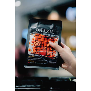 Pangkhon Coffee Roaster BRAZIL CERRADO JAGUAR เมล็ดกาแฟคั่ว Bazil Cerrado Jaguar Pulped Natural Process เมล็ดกาแฟบราซิล