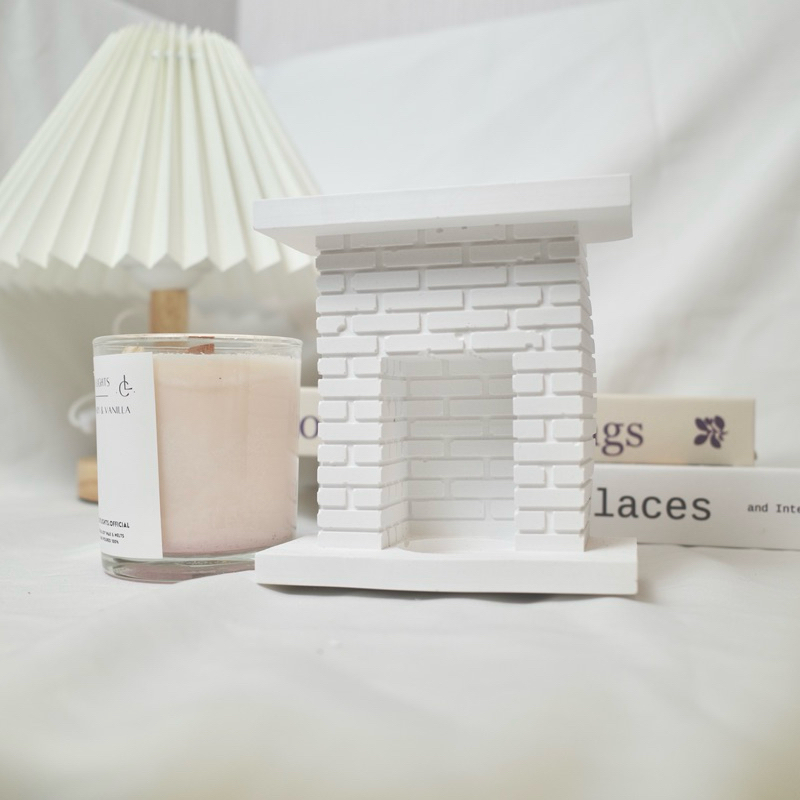 เตาผิงปูนวางเทียน ของแต่งบ้านมินิมอล minimal