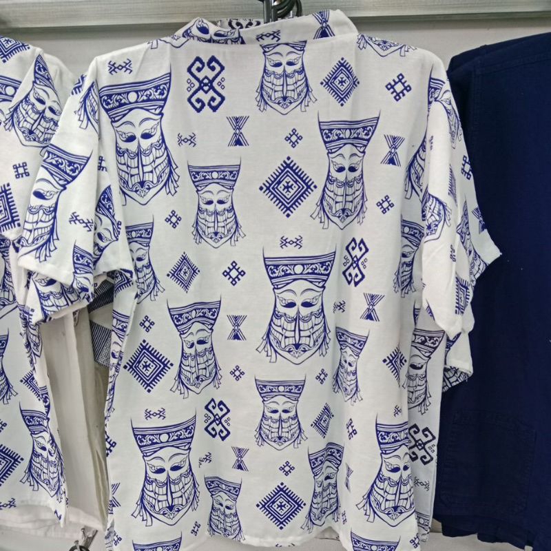 เสื้อผ้าฝ้ายผีตาโขนคอจีน