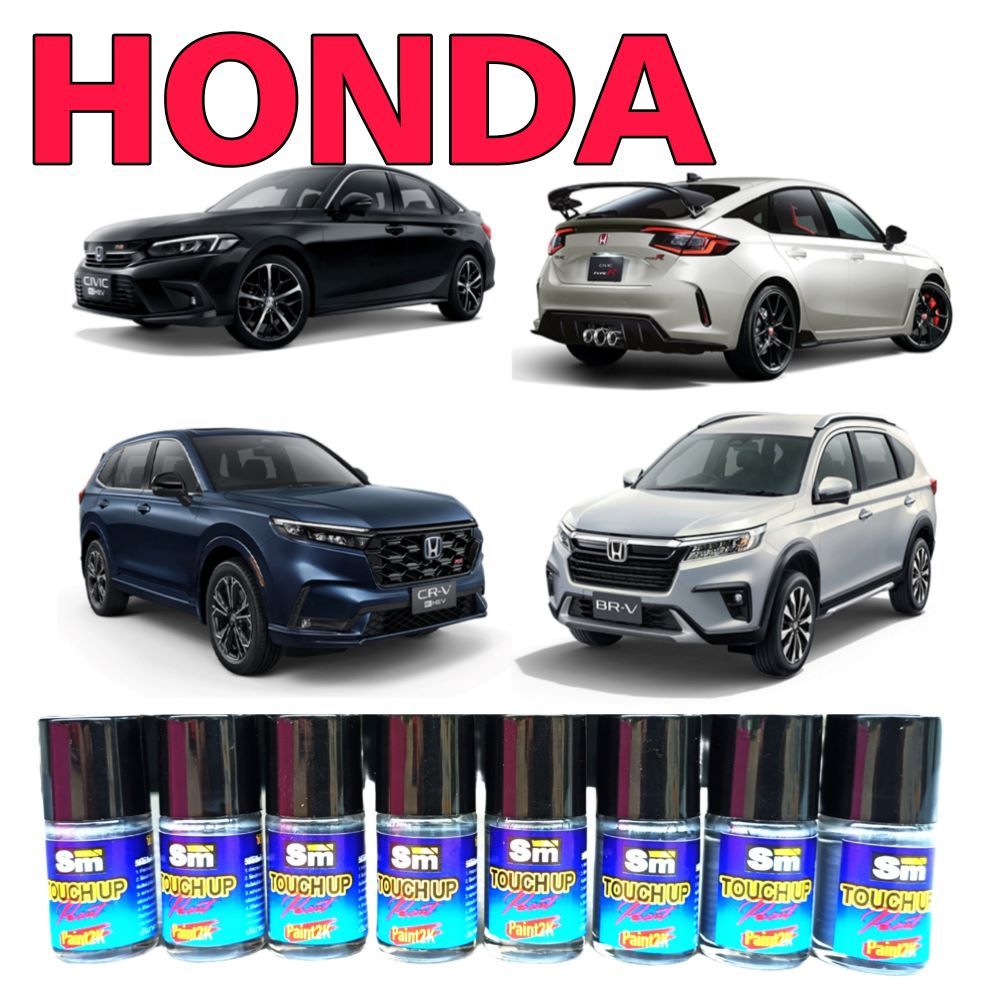 สีแต้มรถยนต์ ตรงรุ่น honda รุ่น city civic jazz crv hrv accord wrv mobilio brio ปากกาแต้มสีรถ 10 มล.