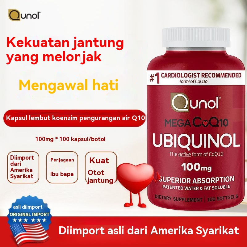 Qunol Ubiquinol Mega 100 mg 120 Softgels Q10