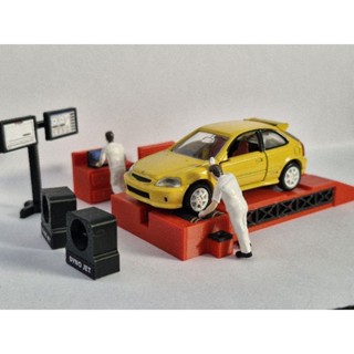 อุปกรณ์ประกอบฉาก โมเดลประกอบฉาก Dyno 4WDสำหรับรถสเกล 1/64