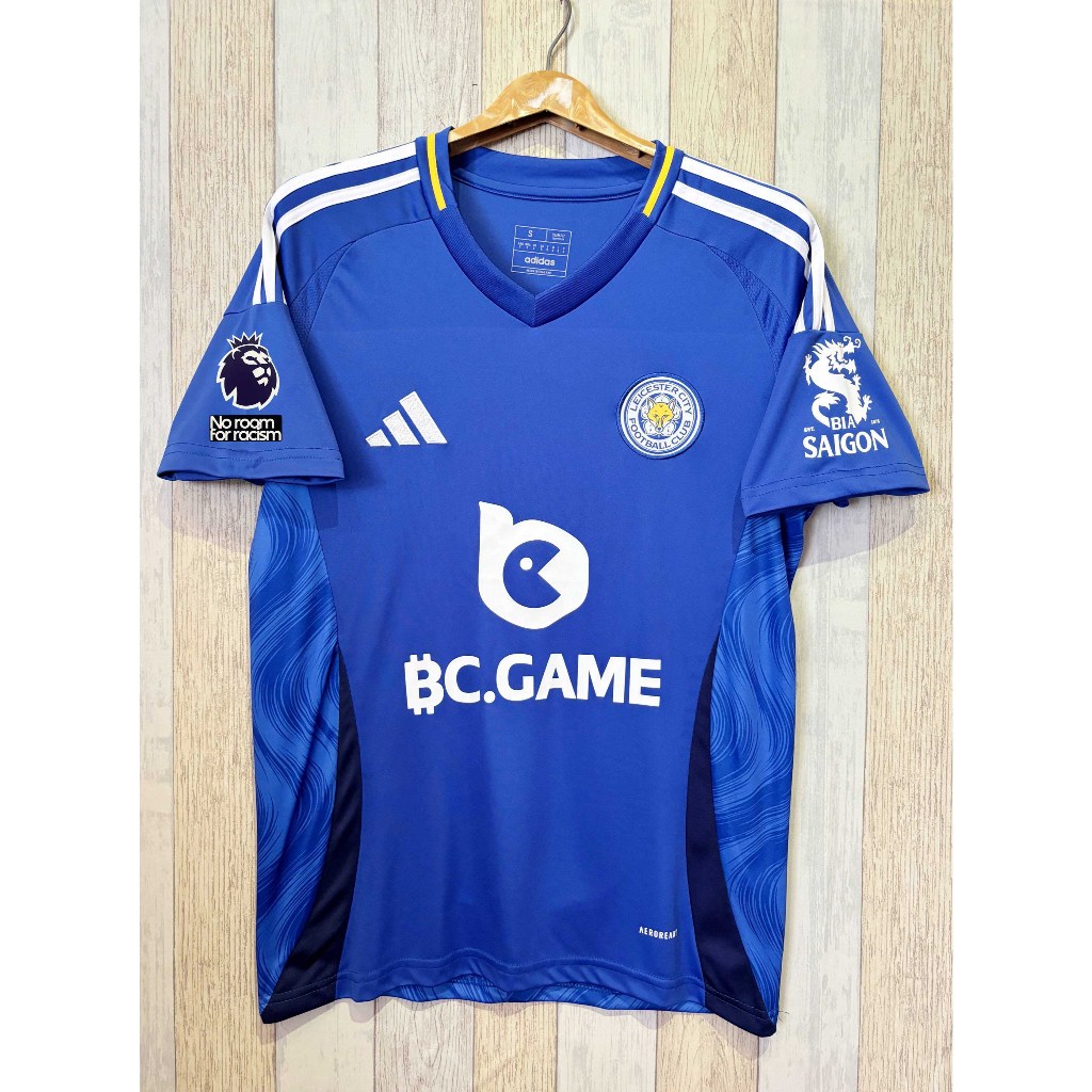 เสื้อกีฬา ทีม Leicester สวย2024-2025 ใหม่ล่าสุดเนื้อผ้ เกรดแฟนบอล AAA
