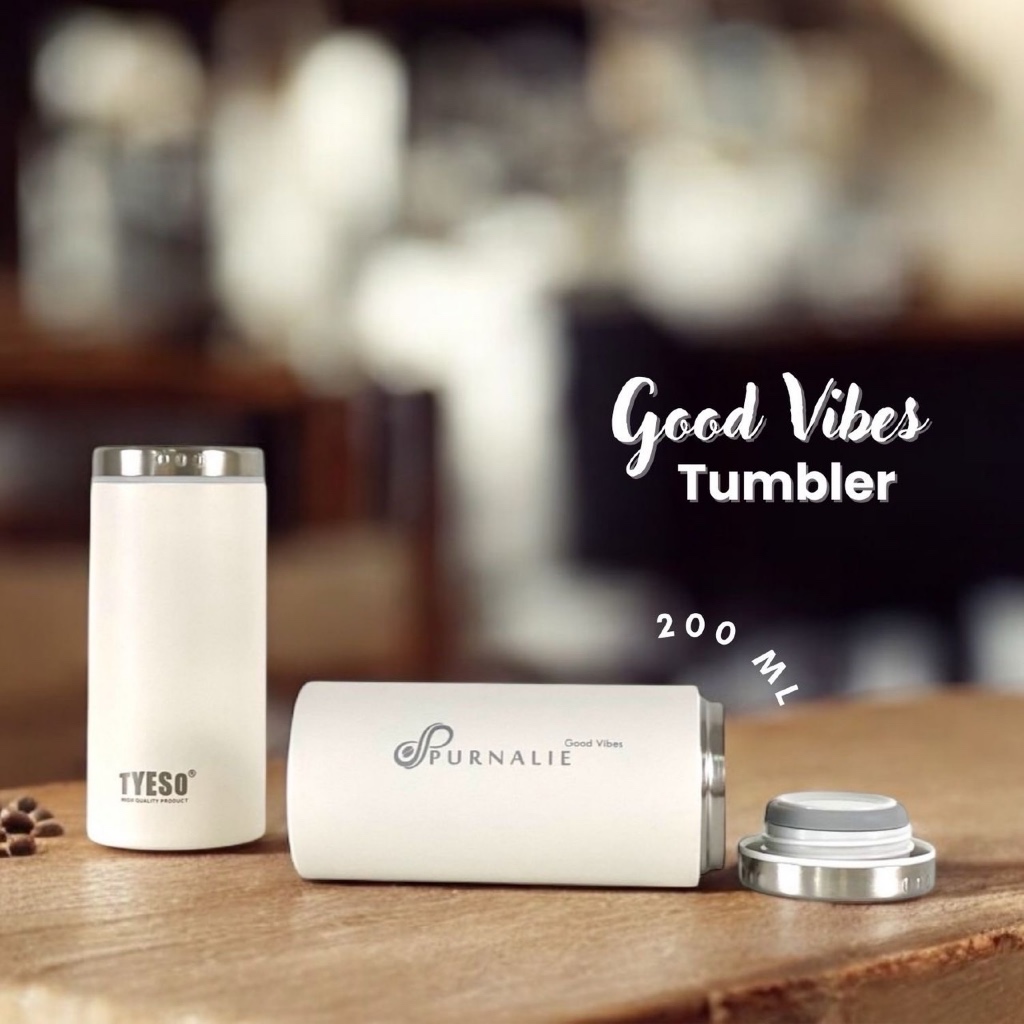 Purnalie Tyeso แก้วเก็บอุณหภูมิร้อนเย็น ของแท้ | แก้วสแตนเลส 304 200ml พกพาสะดวก | แก้วกาแฟ Tyeso