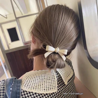 Elegant Bow กิ๊บติดผมโบว์ แบบปากเป็ด ขนาด 6.5cm กิ๊บหนีบผม กิ๊บผม แฟชั่นเกาหลี