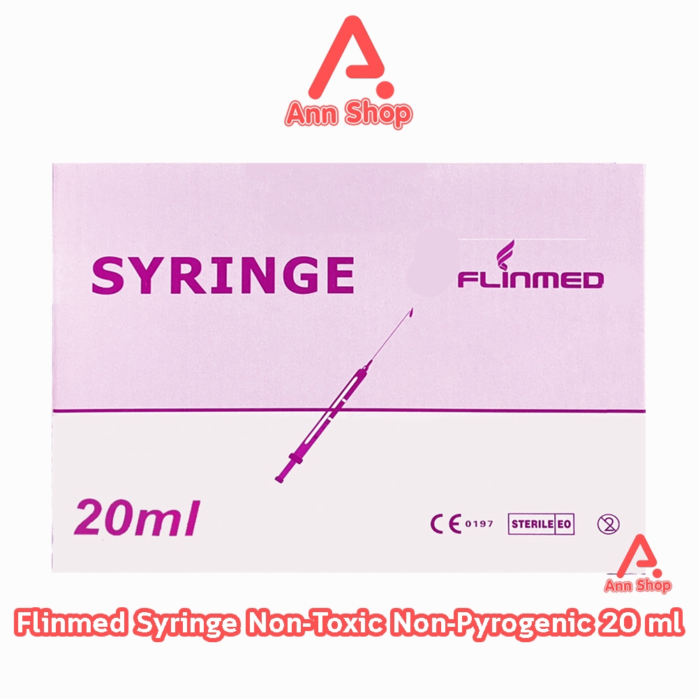 Flinmed Syringe ไซริงค์ กระบอกฉีดยา ไม่มีเข็ม 20 ml. บรรจุ 50 ชิ้น (1 กล่อง) CC 4303