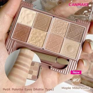 CANMAKE Petit Palette Eyes (Matte Type) พาเลทอายแชโดว์ เนื้อแมตต์ 8 สี