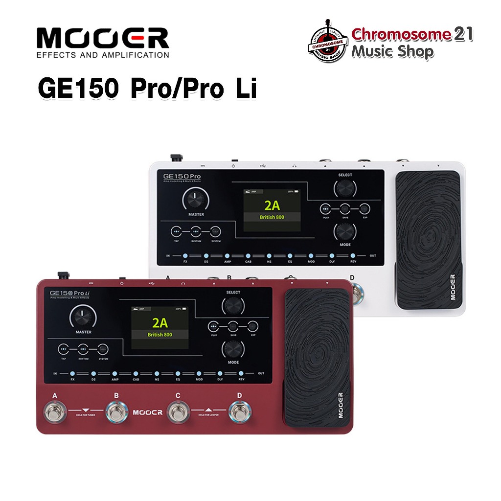 เอฟเฟคกีตาร์ Mooer GE150 Pro/Pro Li Intelligent Multi Effects