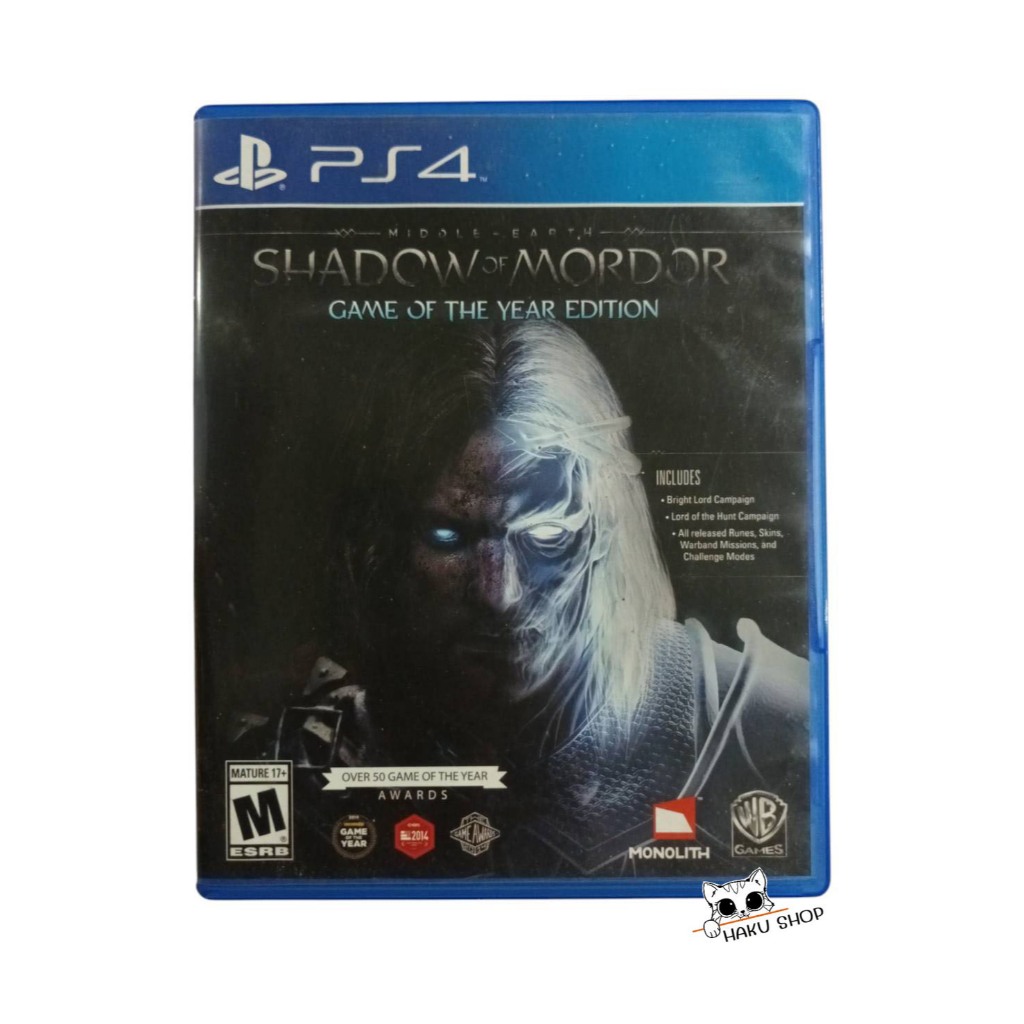 เกม Shadow of Mordor : Middle Earth (PS4) (มือสอง)