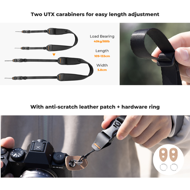 สายคล้องคอ K&F Urban Wander Camera Strap With an Extra Bag Small (KF13.184)