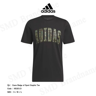 Adidas เสื้อยืดคอกลม รุ่น Camo Badge of Sport Graphic Tee Co…