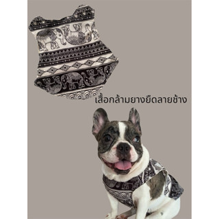 เสื้อกล้ามยางยืดข้างลำตัวสุนัขและแมวลายช้าง1-2จัดส่งจ้าลูกค้…