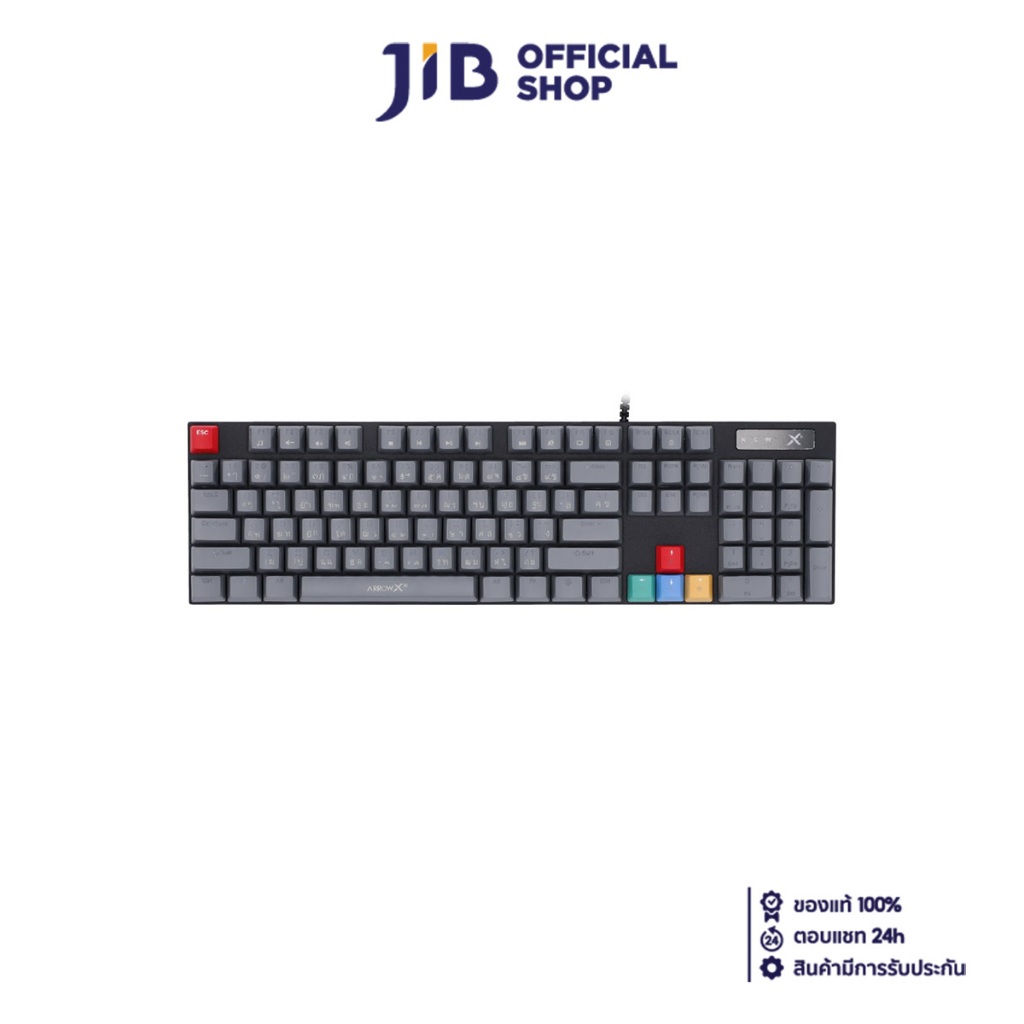 KEYBOARD (คีย์บอร์ด) ARROW X AK-950 PRO (BLACK) (RED SWITCH RAINBOW LED EN/TH)