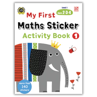 PelangiThai หนังสือแบบฝึกหัดชุด My First Maths Sticker Level 1