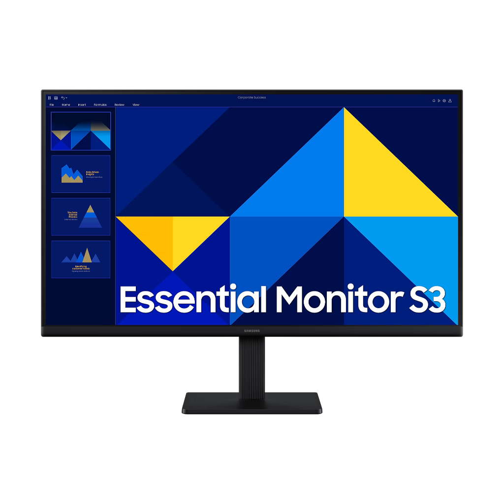 MONITOR (จอมอนิเตอร์) SAMSUNG รุ่น 27" IPS S3 (LS27D300GAEXX) FHD 100Hz Working-ของแท้ 3 ปี Onsite