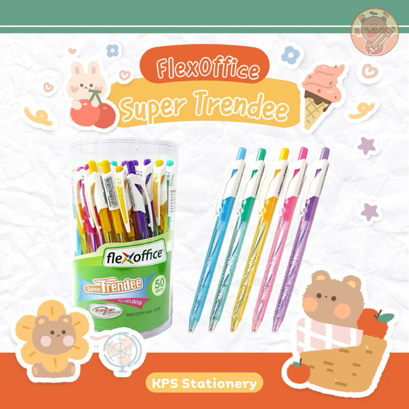 FLEXOFFICE Trendee 0.7 มม. (50 ด้าม)(10 ด้าม)