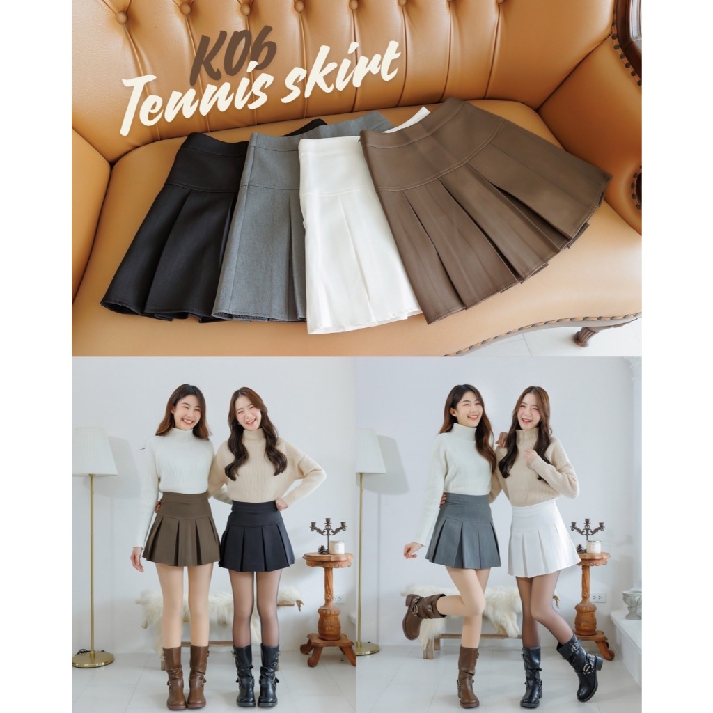 K06 Tennis skirt กระโปรงเทนนิส