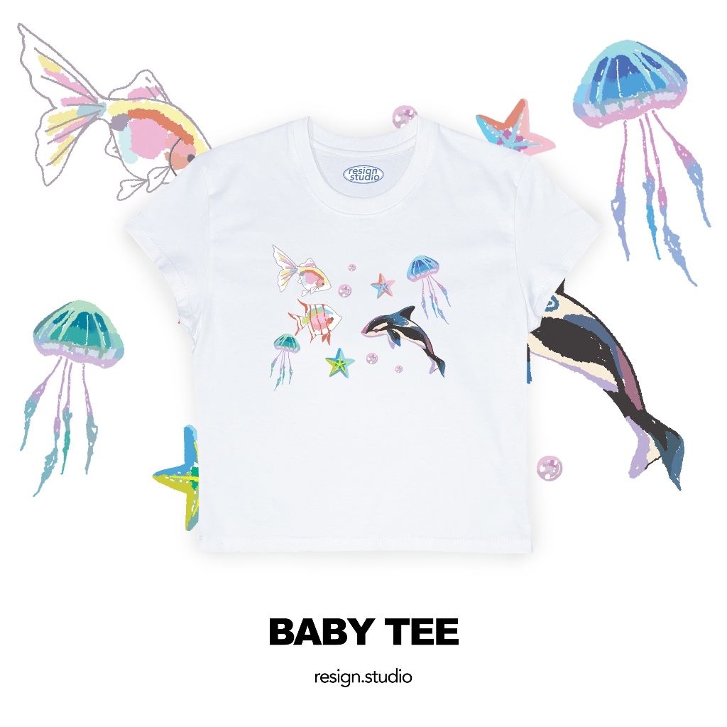 resign studio - babytee ลาย  Under the sea V2
